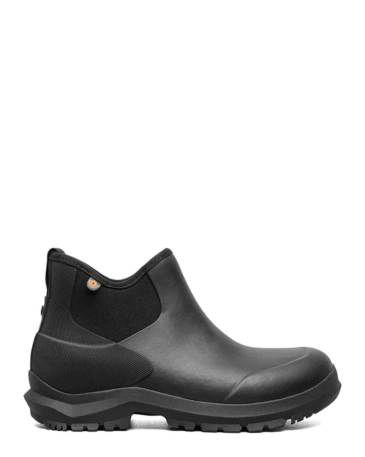 Mens Sauvie Chelsea II Black Ankle Gumboots