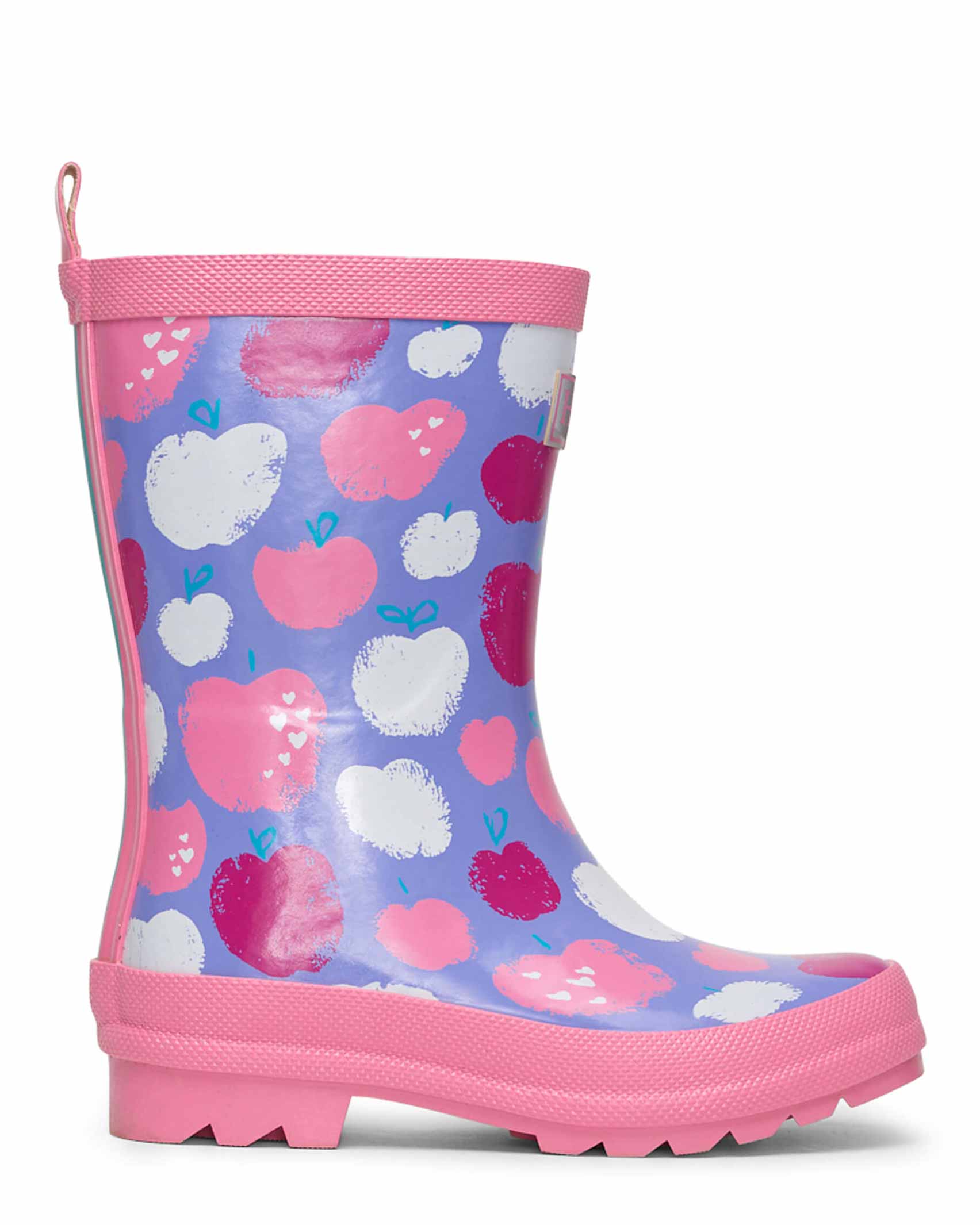 Stamped Apples Shiny Gumboots Wellies Online