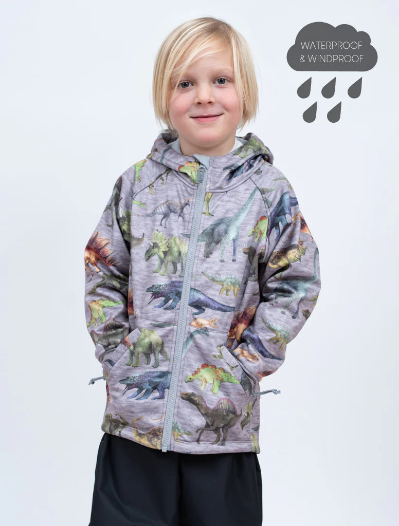 All Weather Boys Hoodie Dino Waterproof Hoodie Wellies Online